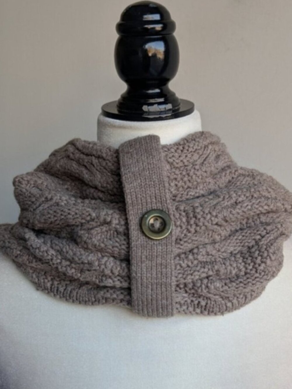 Wool Knit Infinity Scarf - Picture 3 of 3
